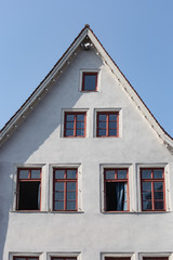 facades of historical framework buildings