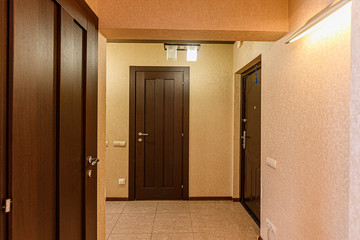 Russia, Moscow- January 15, 2020: interior room apartment modern bright cozy atmosphere. general cleaning, home decoration, preparation of house for sale