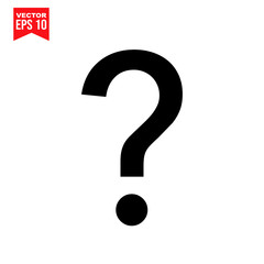 question mark Icon symbol Flat vector illustration for graphic and web design.