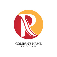 Obraz premium R Letter Logo Business Template Vector icon