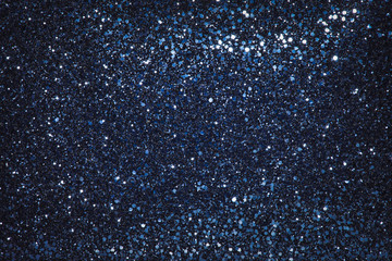 Blue Stars Glitter Abstract Background
