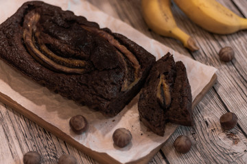 chocolate cake with nuts