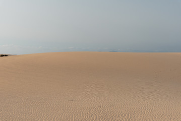 panorama island fuerteventura island in the desert