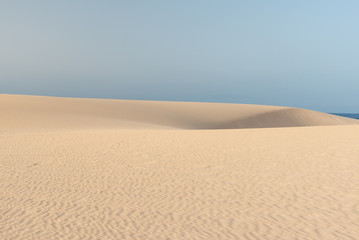 panorama island fuerteventura island in the desert