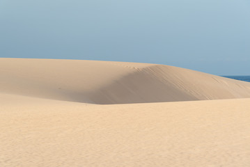 panorama island fuerteventura island in the desert