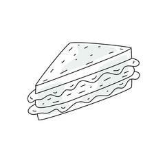 Sandwich Doodle Icon