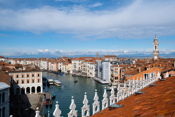 Vista dall'altop del Canal Grande di Venezia