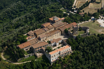 Fototapeta premium vista dall'alto di Populonia (toscana)