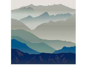 vector illustration, mountains