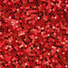 Simple confetti background, vector illustration. Pattern with mixed small red spots.