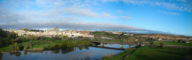 Fototapeta na wymiar Toledo panorama with bridge and river