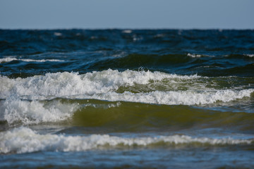 Beautiful wavy sea.