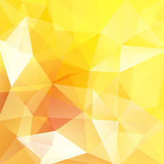 Abstract yellow mosaic background. Triangle geometric background. Design elements. Vector illustration