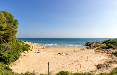 Mediterraneana beach with sunny summer day 2