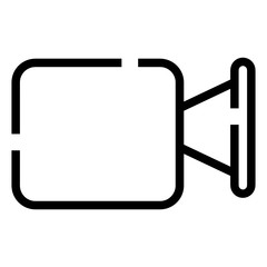 video recorder user interface icon line style