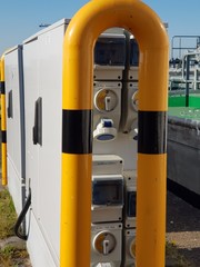 yellow gas pump