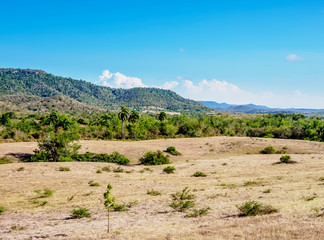 Landscape of Aguada La Piedra, Holguin Province, Cuba