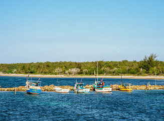 Fototapeta premium Small port in Guardalavaca, Holguin Province, Cuba