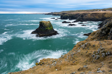 Cliffs in Iceland. ND filter landscape