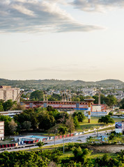 Obraz premium Cityscape seen from Loma del Capiro, Santa Clara, Villa Clara Province, Cuba