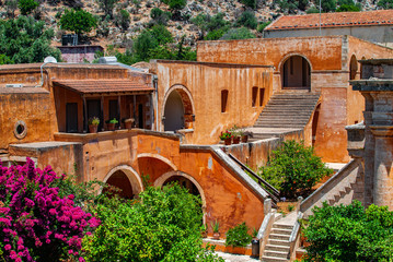 Agia Triad monastery in Crete in Greece