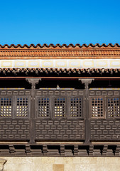 Diego Velazquez House, detailed view, Santiago de Cuba, Santiago de Cuba Province, Cuba