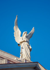 Angel Sculpture at Nuestra Senora de la Asuncion Cathedral, Santiago de Cuba, Santiago de Cuba Province, Cuba