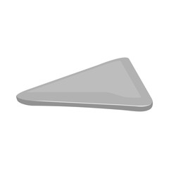 Isolated object of slice and meat icon. Web element of slice and ham stock symbol for web.