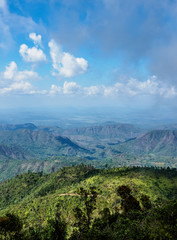 Landscape seen from La Gran Piedra, Santiago de Cuba Province, Cuba