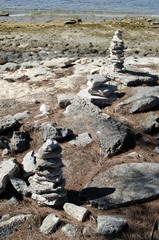 stones on the beach
