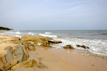 stones on the beach, mui ne, Vietnam.