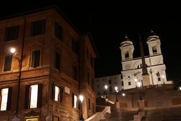 Fototapeta na wymiar Night Lights in Roma