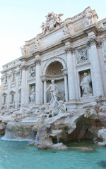 Fototapeta na wymiar Trevi Fountain, Bella Roma