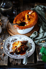 Lamb shank pies.style rustic.