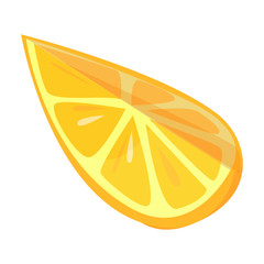 Lemon vector icon.Cartoon vector icon isolated on white background lemon.