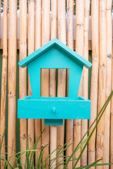 bird feeder in a garden