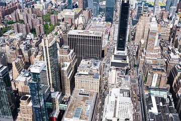 aerial view of manhattan new york city	
