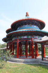 Fototapeta premium Pavillon d'un parc à Pékin, Chine