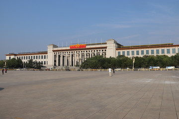 Naklejka premium Palais du Peuple, Place Tian'anmen à Pékin, Chine