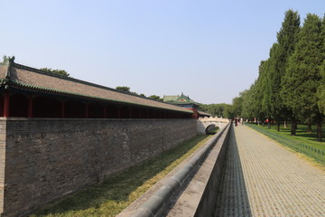 Fototapeta na wymiar Douve d'un palais à Pékin, Chine 