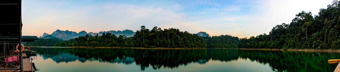 Sunset over Khao Sok National Park