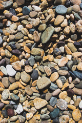 pebbles on the sea beach