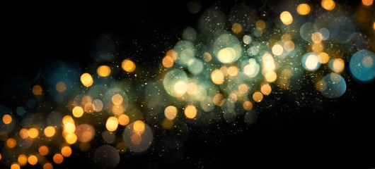 Blurred Christmas and New Year Holidays Background with bokeh