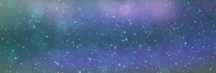 Christmas and Happy new year on blurred bokeh with snowfall banner background