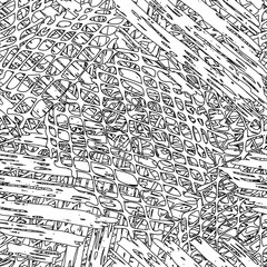 Fototapeta premium Seamless abstract texture. Black and white repeating background