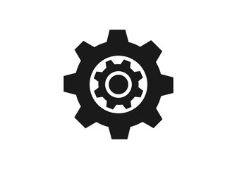 industrial gear setting vector icon