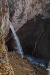 waterfall from the rocks