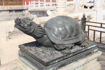 Tortue de la Cité interdite à Pékin, Chine	