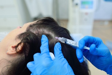 Plasma treatment, plasmolifting or PRP method point the introduction of the patient's own plasma...