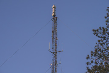 Obraz premium Antenna the new 5 generation telephone system.
